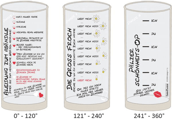 Schobbeglas Flirtglas 0,5l