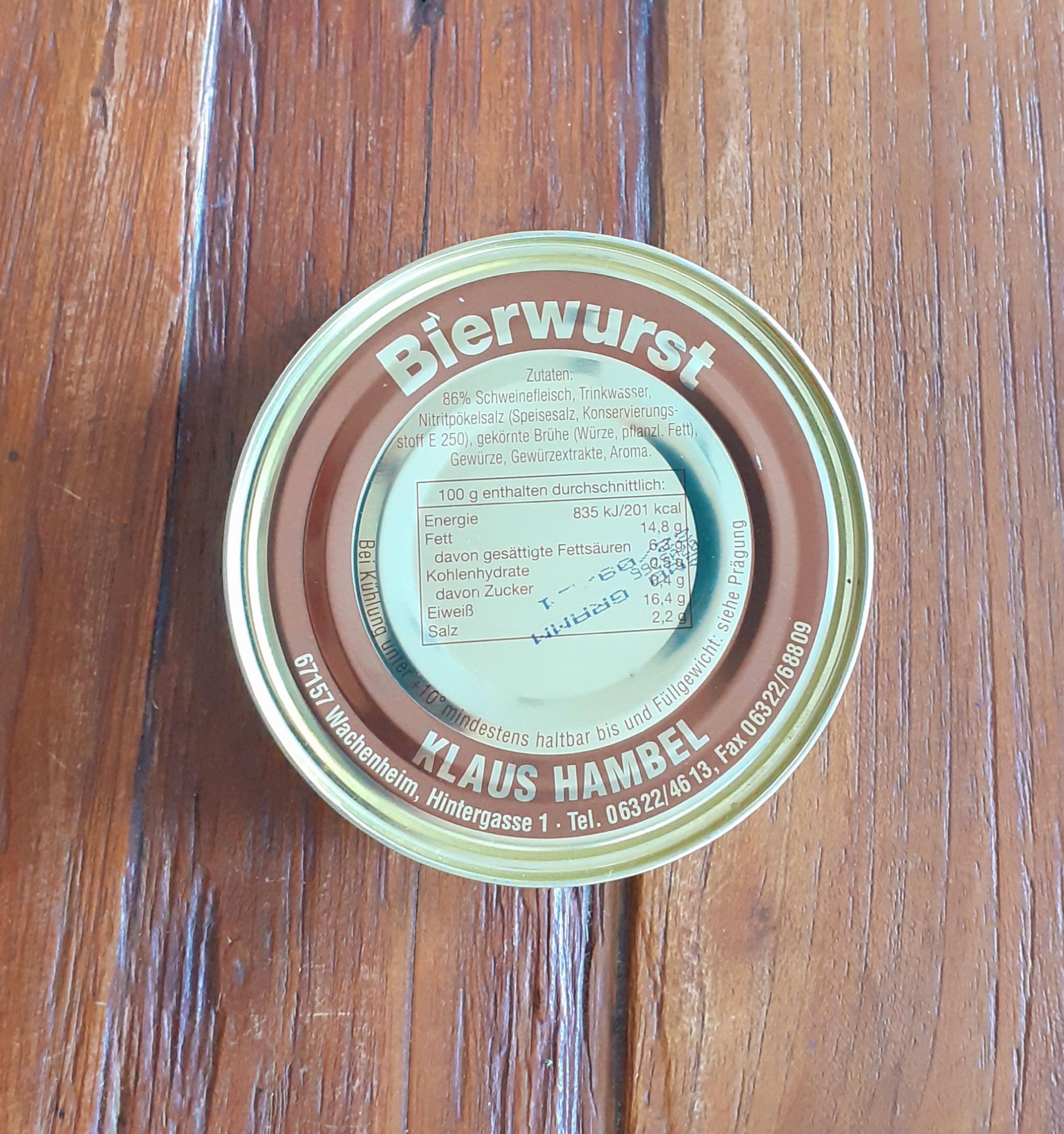 Pfälzer Bierwurst 200g