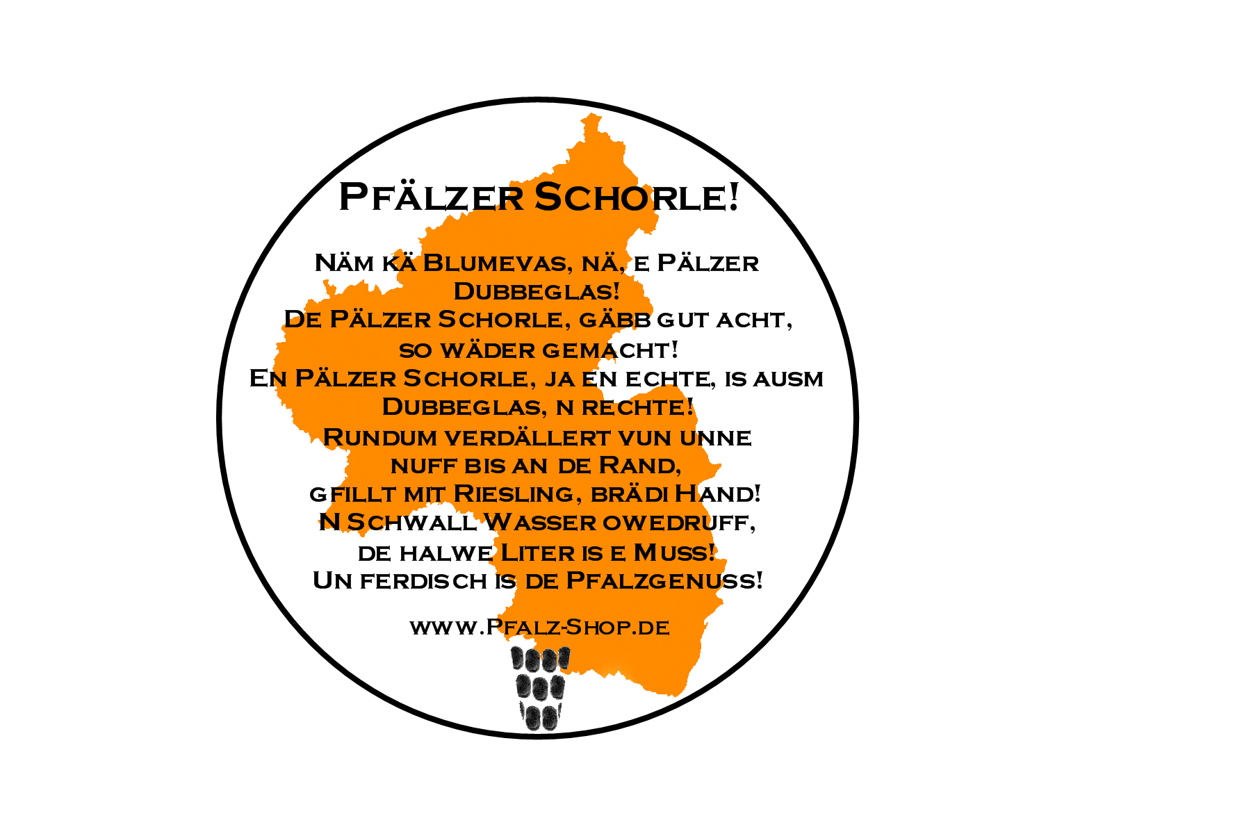 Schorle Aufkleber - Gebrauchsanleitung