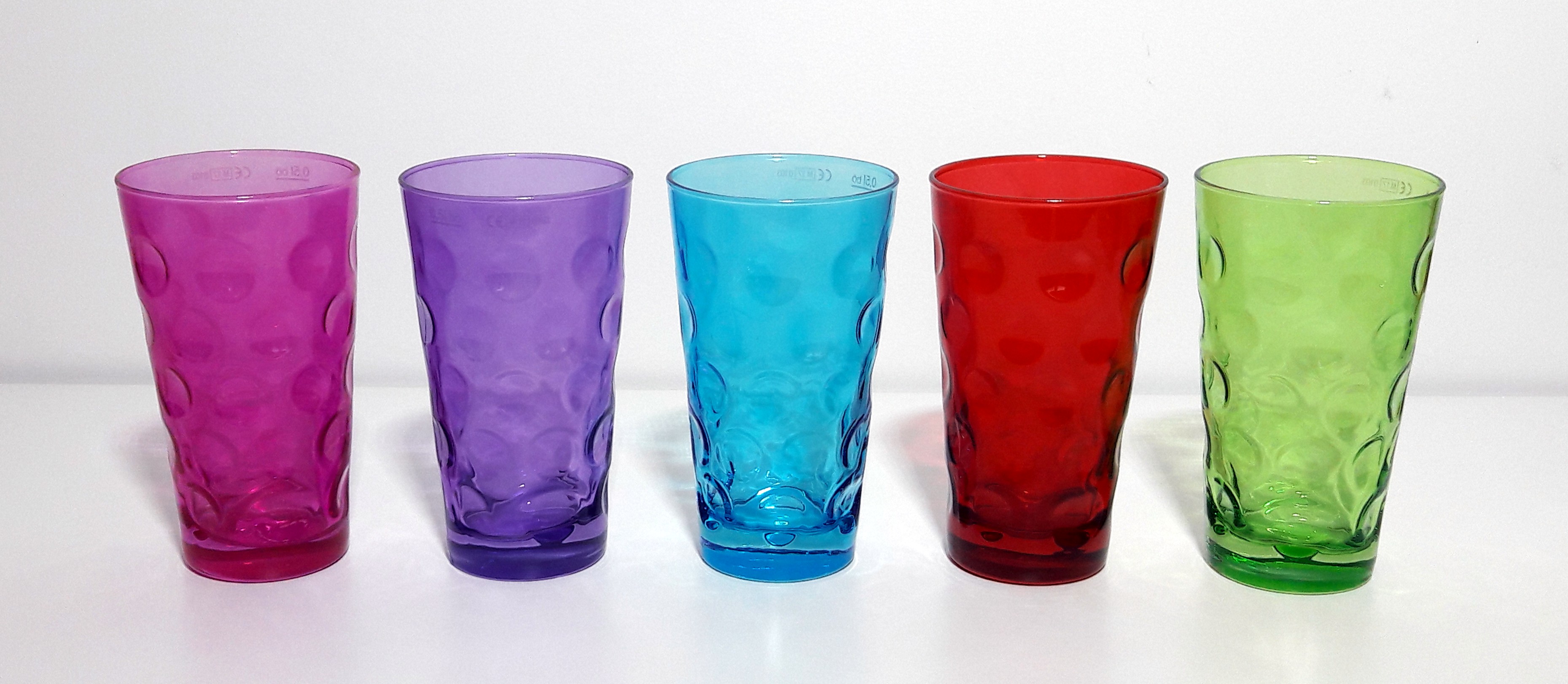 Dubbeglas - bunt -0,5l