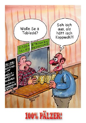 Postkarte Pfälzer Tabledd