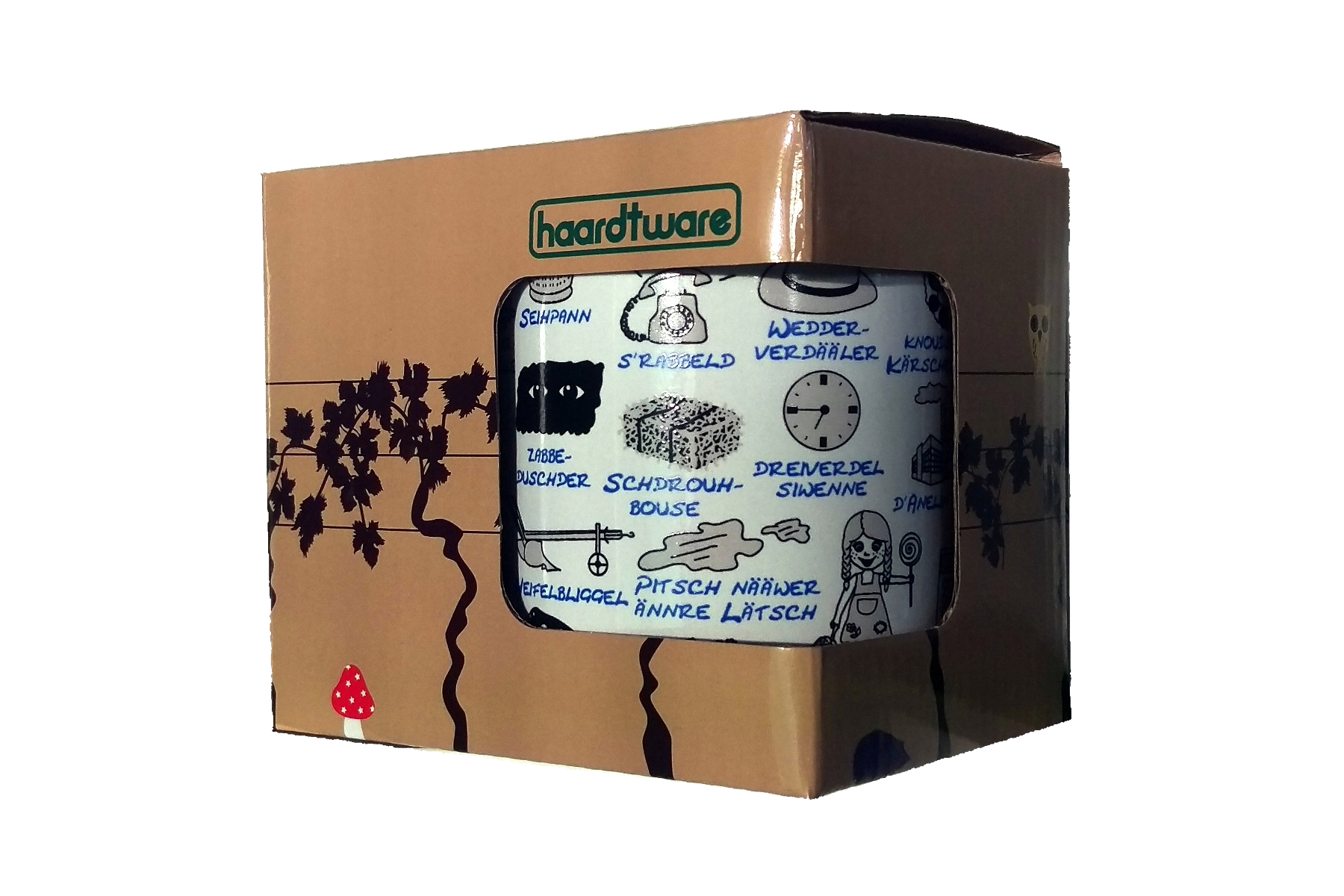 Tasse Pfälzisch für Anfänger blau Lektion 5-6