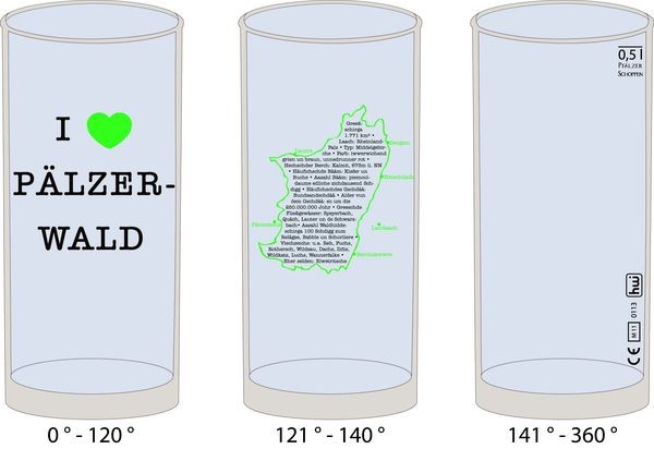Schobbeglas Pfälzer Wald 0,5l