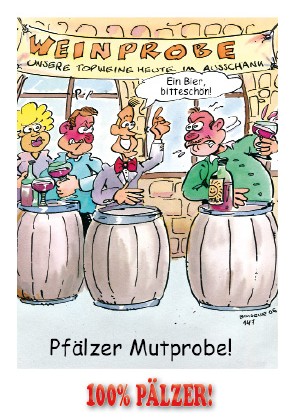 Postkarte Pfälzer Mutprobe